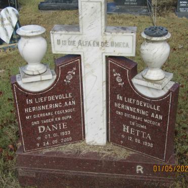 ? Danie 1933-2000 &amp; Hetta 1936-