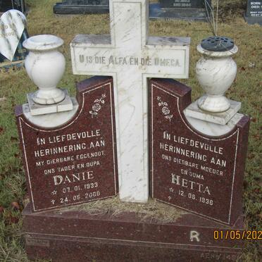 ? Danie 1933-2000 &amp; Hetta 1936-