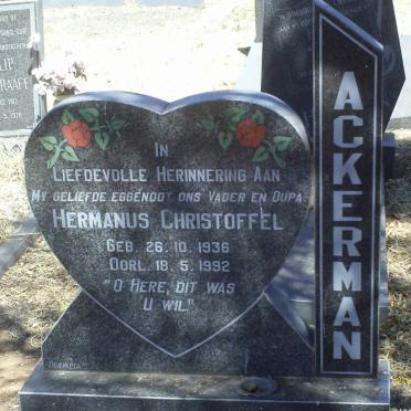 ACKERMAN Hermanus Christoffel 1936-1992