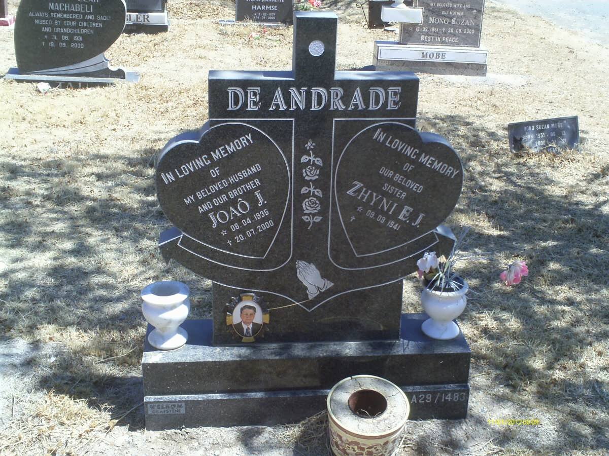 ANDRADE Joao J., de 1936-2000 :: DE ANDRADE Zhyni E.J. 1941-