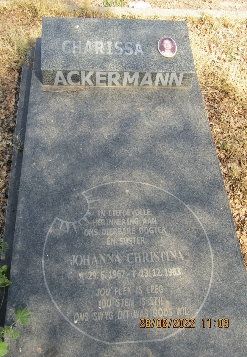 ACKERMANN Johanna Christina 1967-1983