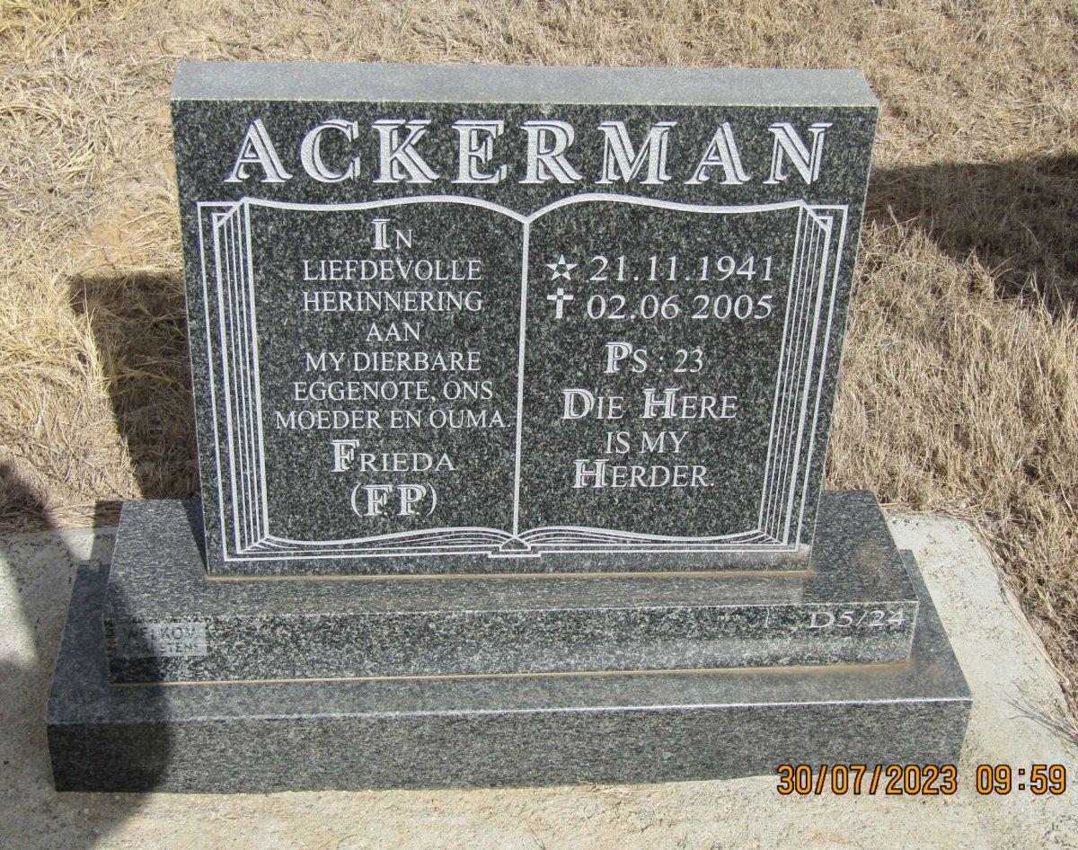 ACKERMAN F.P. 1941-2005