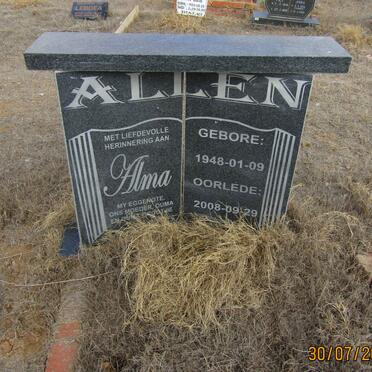 ALLEN Alma 1948-2008