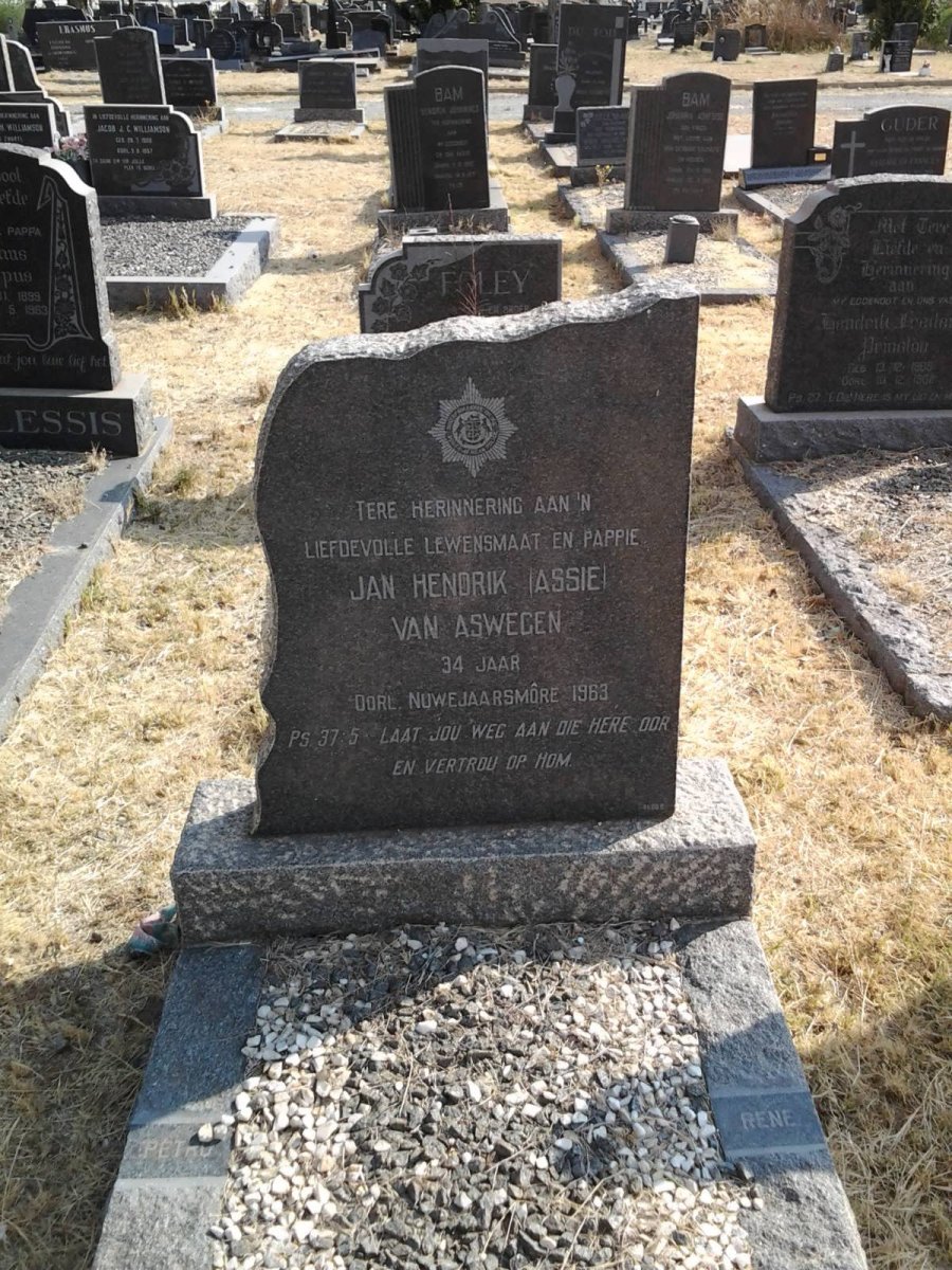 ASWEGEN Jan Hendrik, van  -1963