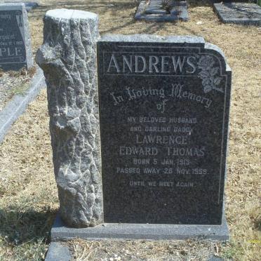 ANDREWS Lawrence Edward Thomas 1913-1959