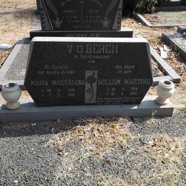 BERGH Willem Martins 1914-1986 &amp; Maria Magdalena 1910-1980