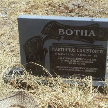 BOTHA Marthinus Christoffel 1935-1996