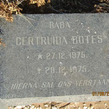BOTES Gertruida 1975-1975
