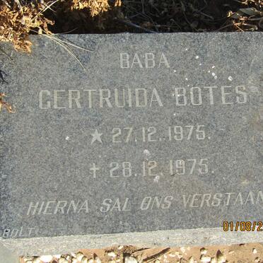 BOTES Gertruida 1975-1975