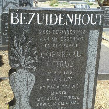 BEZUIDENHOUT Coenraad Petrus 1919-1973