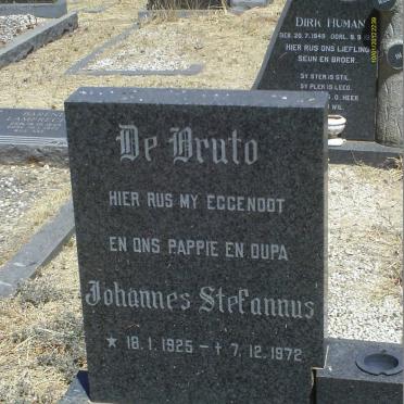 BRUTO Johannes Stefanus, de 1925-1972