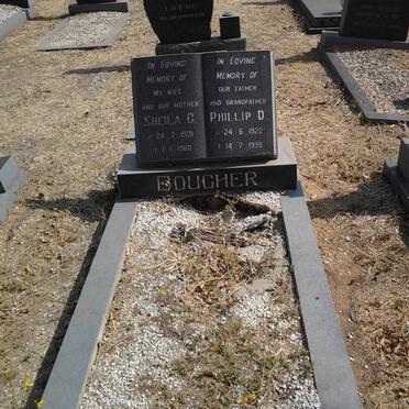 BOUCHER Phillip D. 1922-1998 &amp; Sheila G. 1931-1980