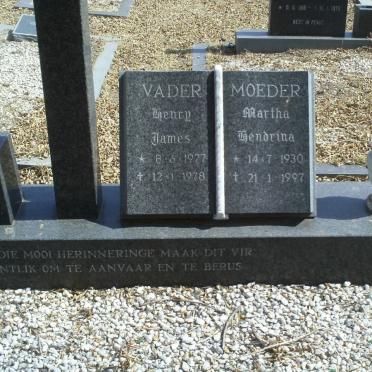 BARTLETT Henry James 1927-1978 &amp; Martha Hendrina 1930-1997 _2