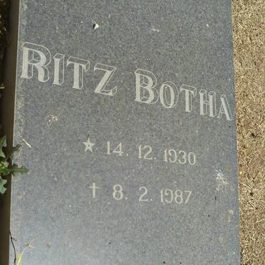 BOTHA Ritz 1930-1987