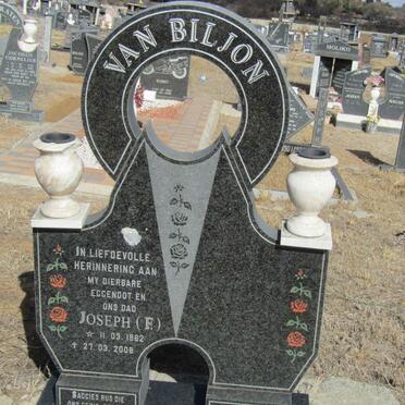 BILJON Joseph F., van 1962- 2008