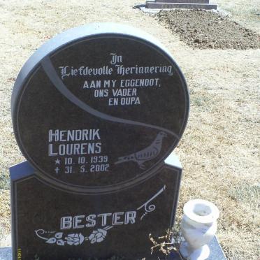 BESTER Hendrik Lourens 1939-2002