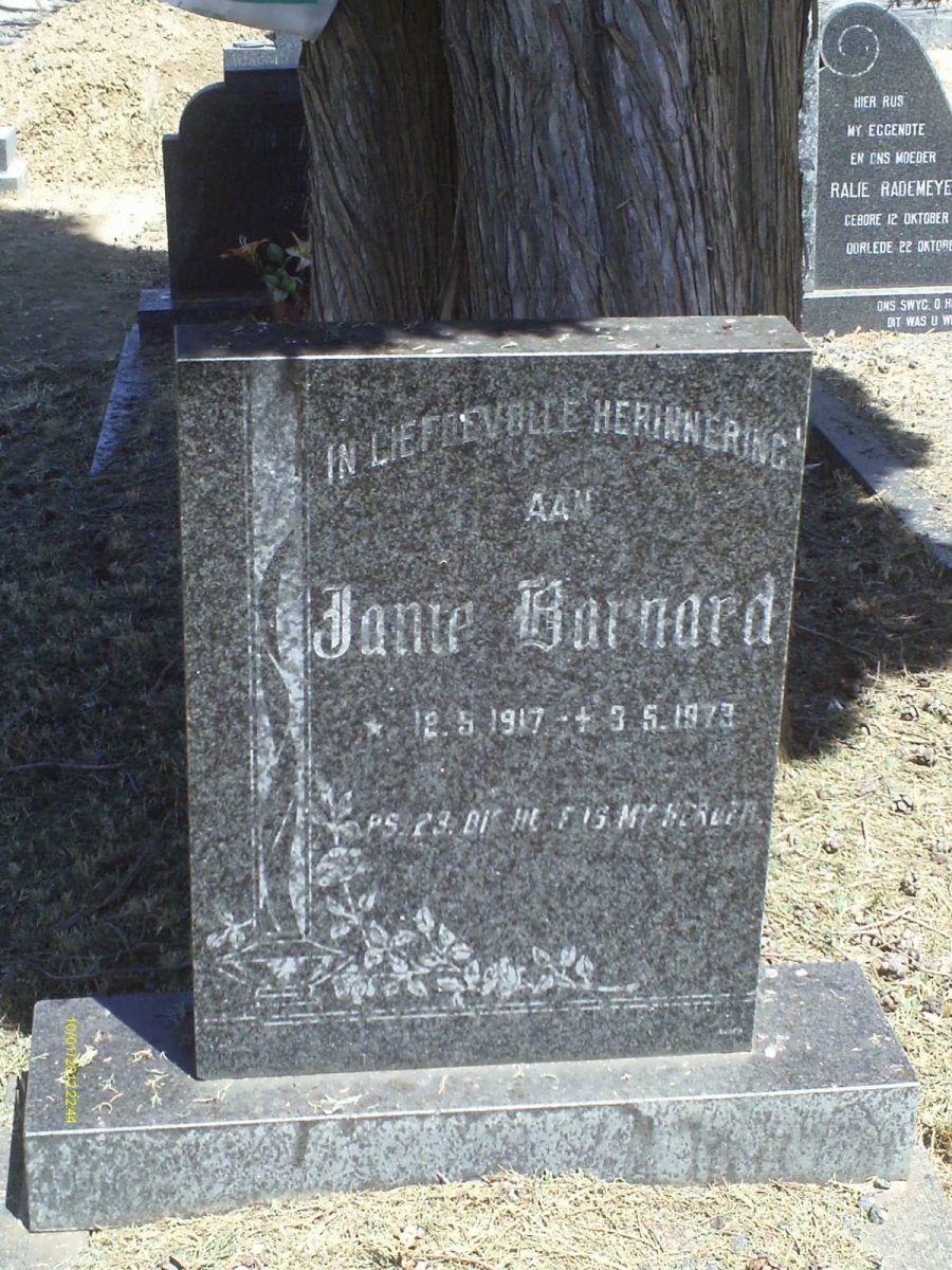 BARNARD Janie 1917-1973