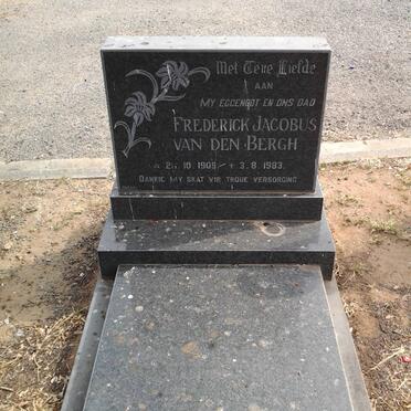 BERGH Frederick Jacobus, van den 1909-1983