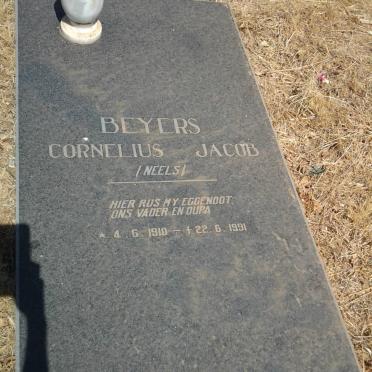 BEYERS Cornelius Jacob 1910-1991