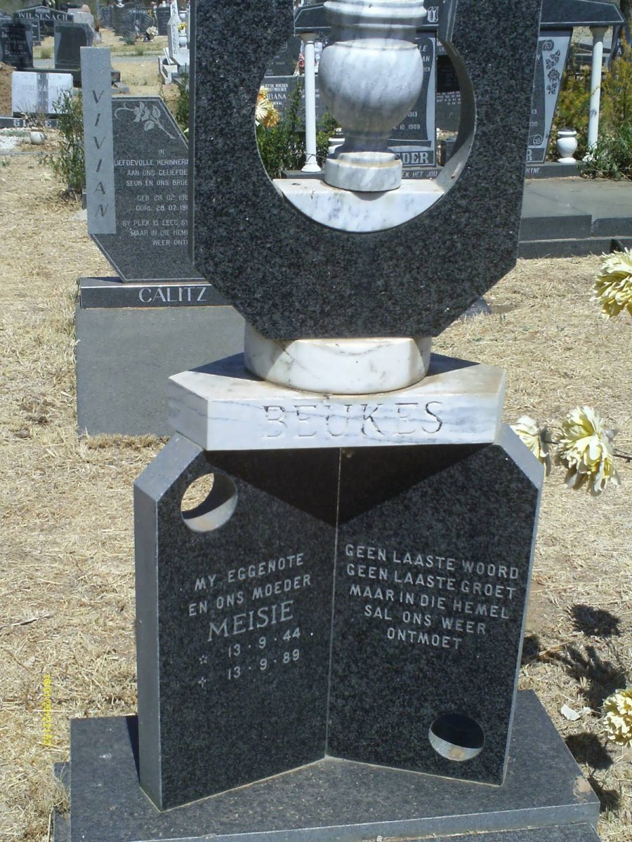 BEUKES Meisie 1944-1989