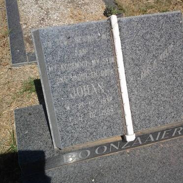 BOONZAAIER Johan 1932-1989