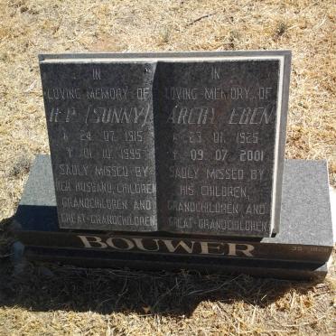 BOUWER H.P. 1915-1995 :: BOUWER Archy Eben 1925-2001