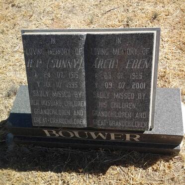 BOUWER H.P. 1915-1995 :: BOUWER Archy Eben 1925-2001