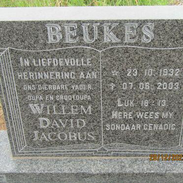 BEUKES Willem David Jacobus 1932-2003