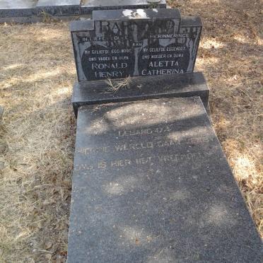 BARNARD Ronald Henry  &amp; Aletta Catherina