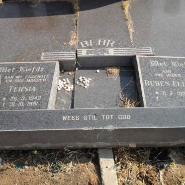 BEHR Ruben Elliot 1939- &amp; Tersia 1942-1981