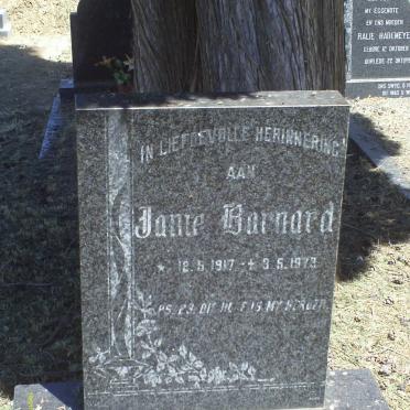 BARNARD Janie 1917-1973
