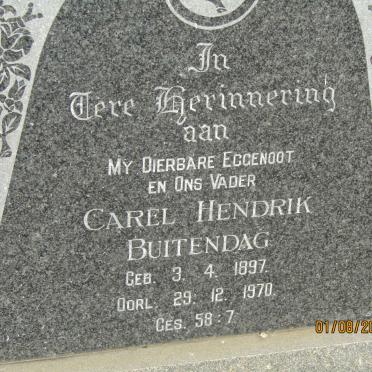 BUITENDAG Carel Hendrik 1897-1970