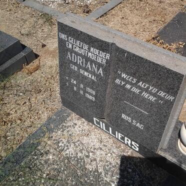 CILLIERS Adriana nee SENEKAL 1908-1989