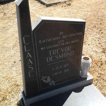 CLAASE Trevor Desmond 1937-1991