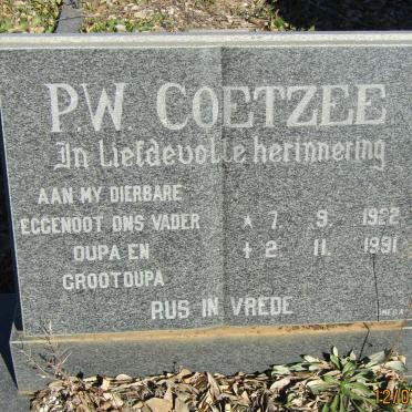 COETZEE P.W. 1922-1991