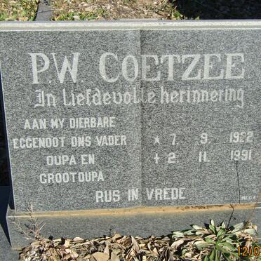 COETZEE P.W. 1922-1991