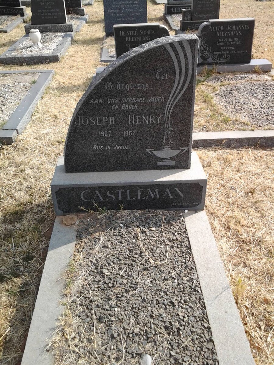 CASTLEMAN Joseph Henry 1907-1962 