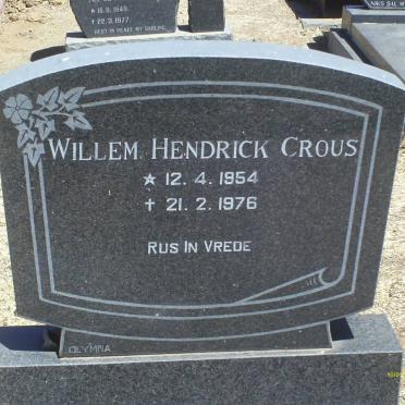 CROUS Willem Hendrick 1954-1976