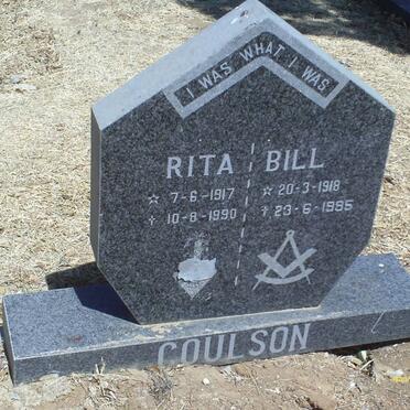 COULSON Bill 1918-1995 &amp; Rita 1917-1990