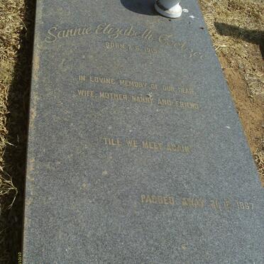 COETZEE Sannie Elizabeth 1915-1967