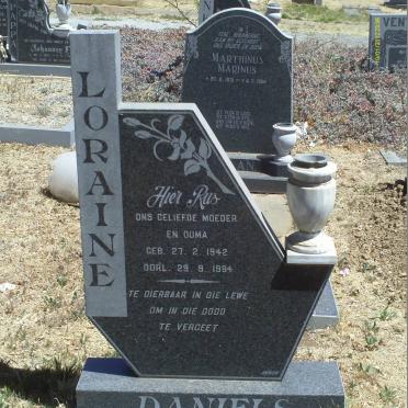 DANIELS Loraine 1942-1984