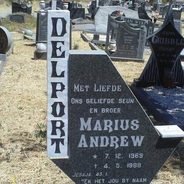 DELPORT Marius Andrew 1969-1988
