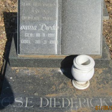 DIEDERICKS C.S.E. 1911-1988