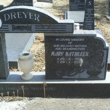 DREYER Mary Kathleen 191?-200?