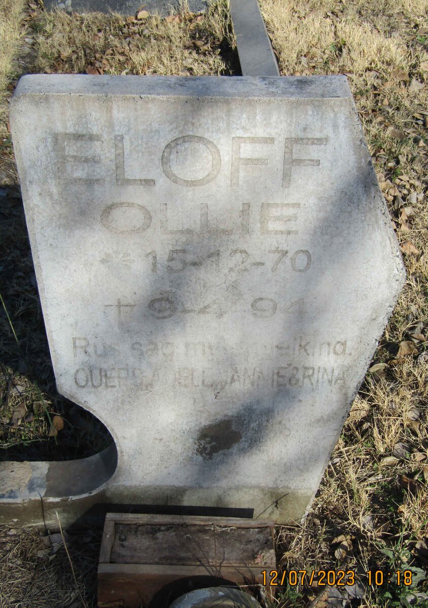 ELOFF Ollie 1970-1994