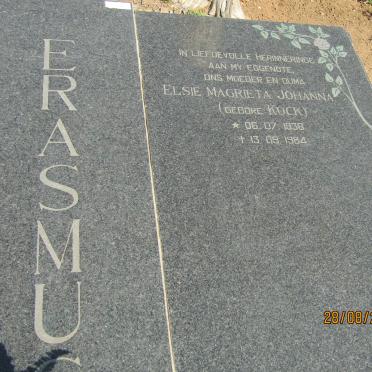 ERASMUS William George 1928-2012 &amp; Elsie Magrieta Johanna KOCK 1938-1984 _1
