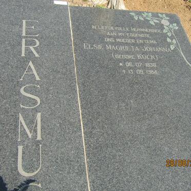 ERASMUS William George 1928-2012 &amp; Elsie Magrieta Johanna KOCK 1938-1984 _1