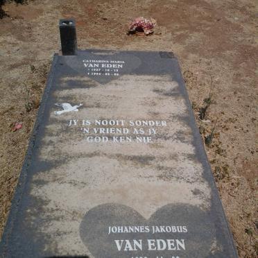EDEN Johannes Jakobus, van 1938- &amp; Catharina Maria 1937-1994