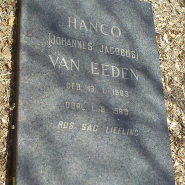 EEDEN Johannes Jacobus, van 1983-1983