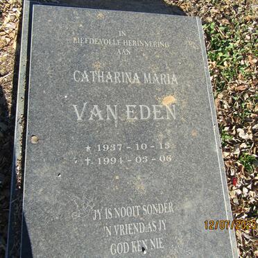 EEDEN Catharina Maria, van 1937-1994